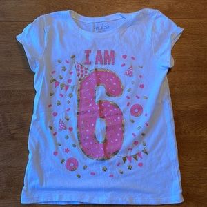 Girls t-shirt “I am 6”